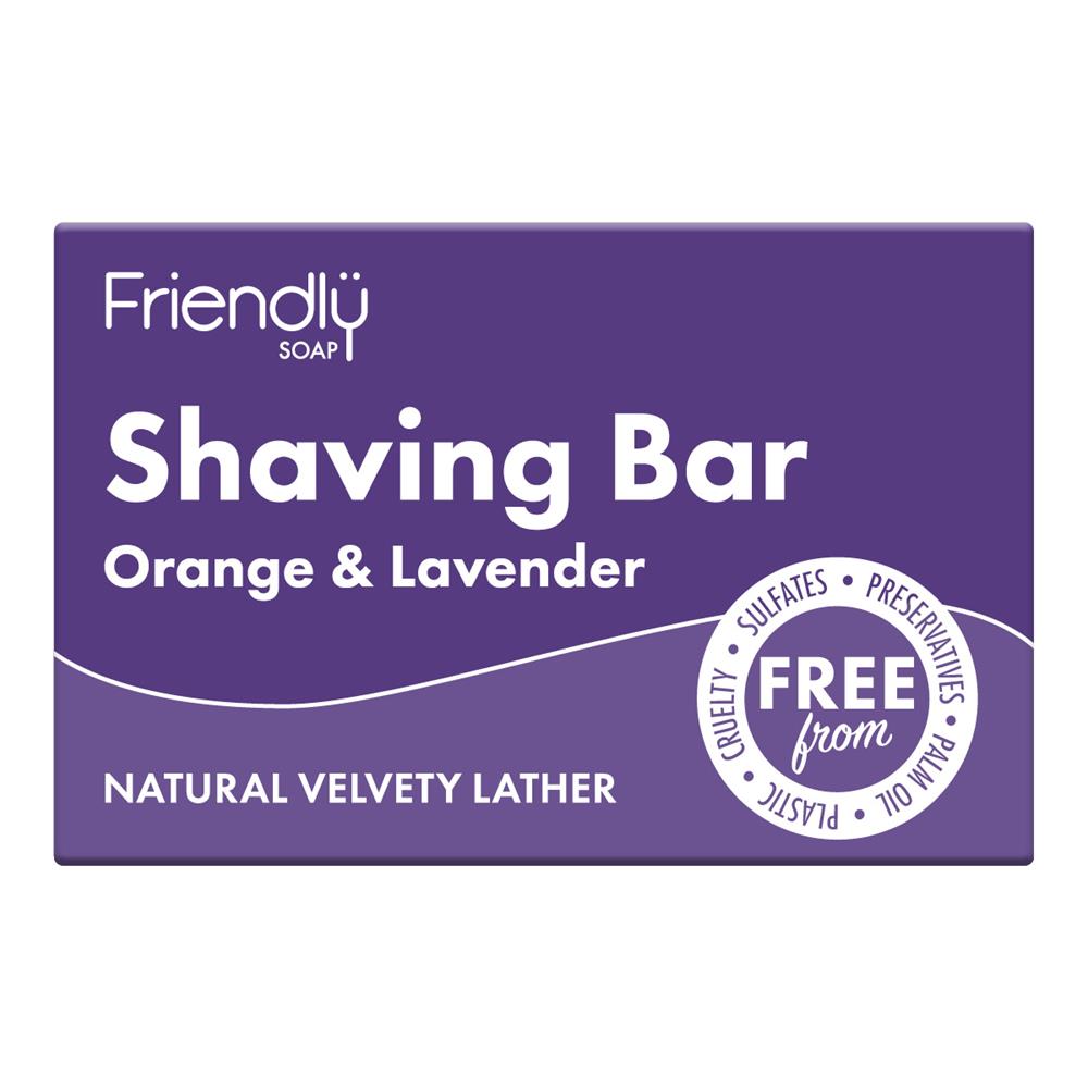 Friendly Soap_Shaving Bar - Orange & Lavender 95g-pack of 2
