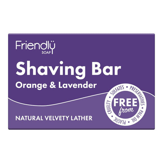 Friendly Soap_Shaving Bar - Orange & Lavender 95g-pack of 2