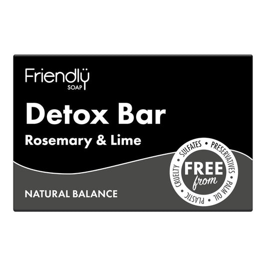 Friendly Soap_Detox Bar - Activated Charcoal 95g-pack of 2