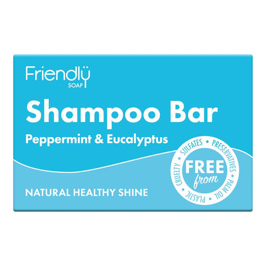 Friendly Soap_Shampoo Bar - Peppermint & Eucalyptus 95g-pack of 2