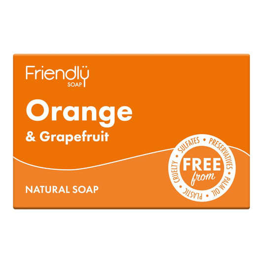 Friendly Soap_Orange & Grapefruit Soap 95g-pack of 2