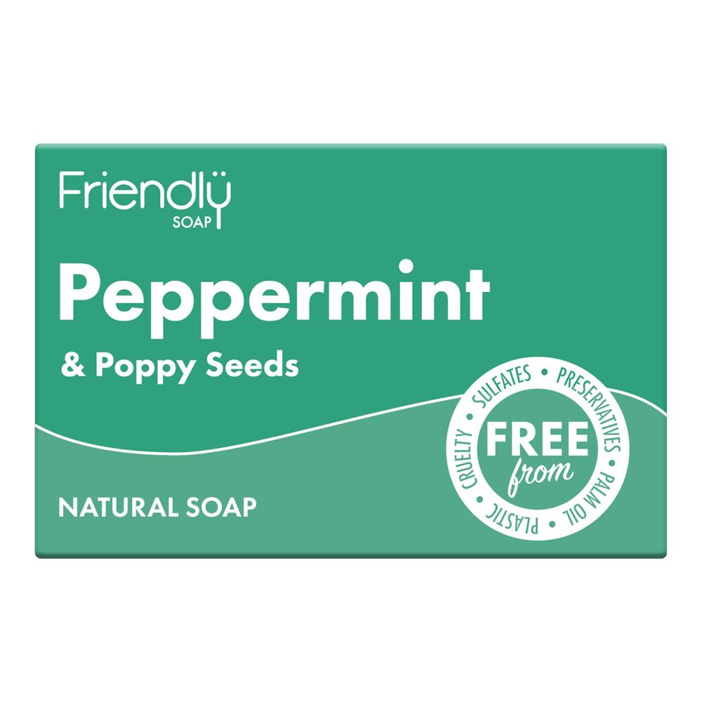 Friendly Soap_Peppermint & Poppy Seeds Soap - 95g-pack of 2