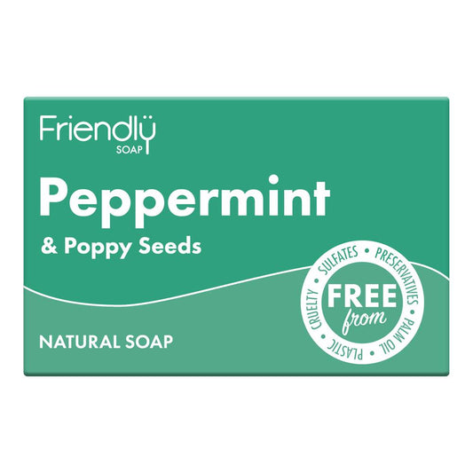 Friendly Soap_Peppermint & Poppy Seeds Soap - 95g-pack of 2
