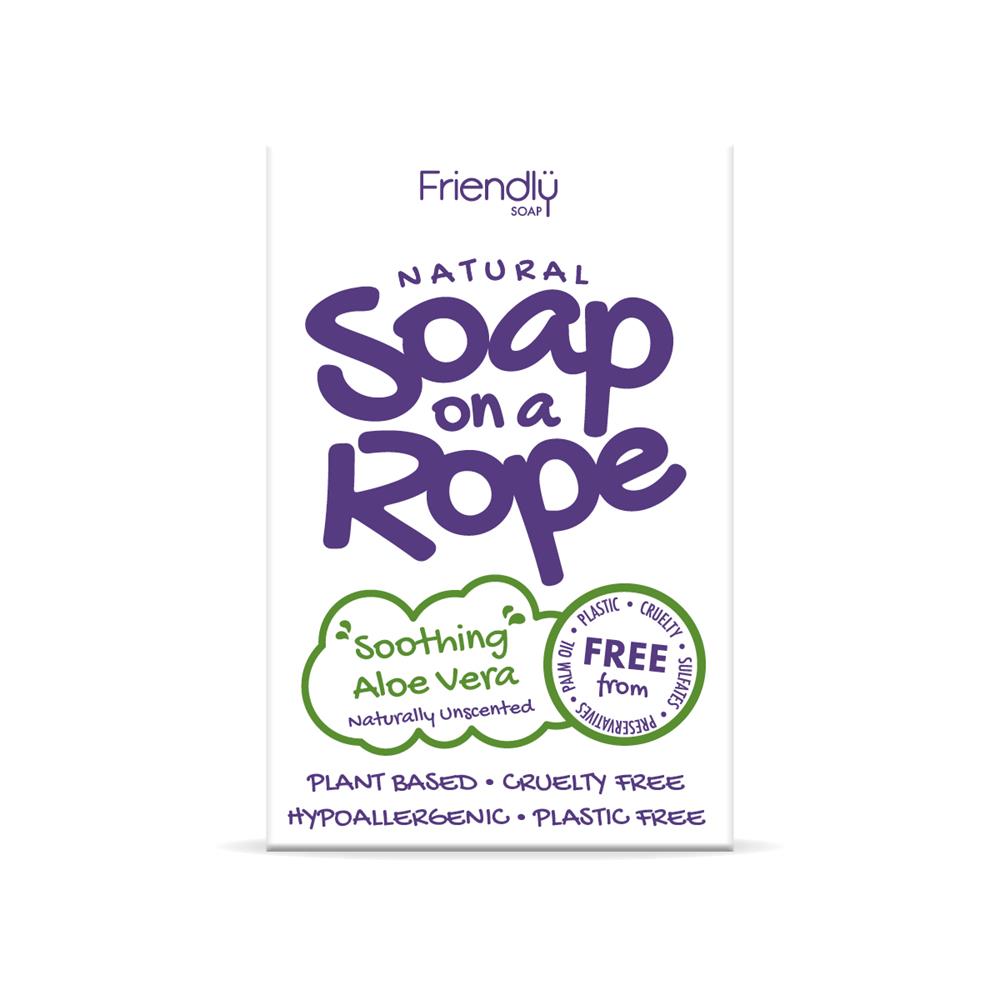Friendly Soap_Aloe Vera - Natural Soap On A Rope 125g
