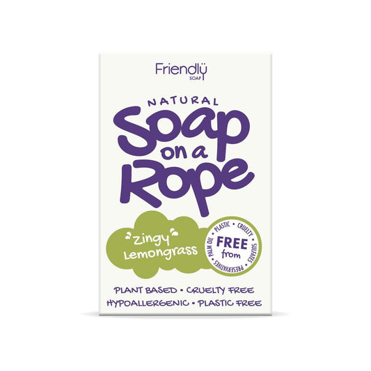 Friendly Soap_Lemongrass - Natural Soap On A Rope 125g