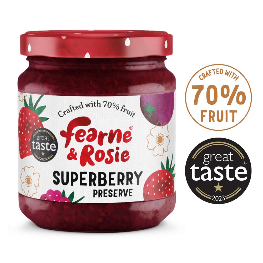 Fearne and Rosie_Fearne & Rosie Superberry Jam 70% Fruit 310g-pack of 2