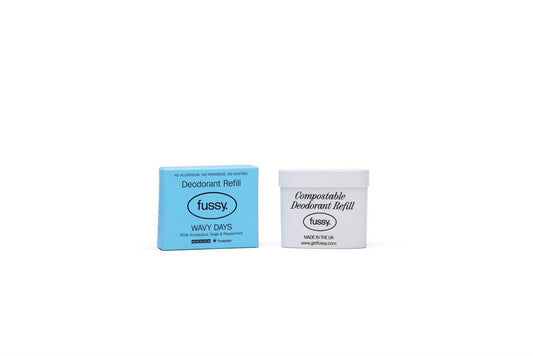 Fussy_Natural Deodorant Refill Wavy Days 40g-pack of 2