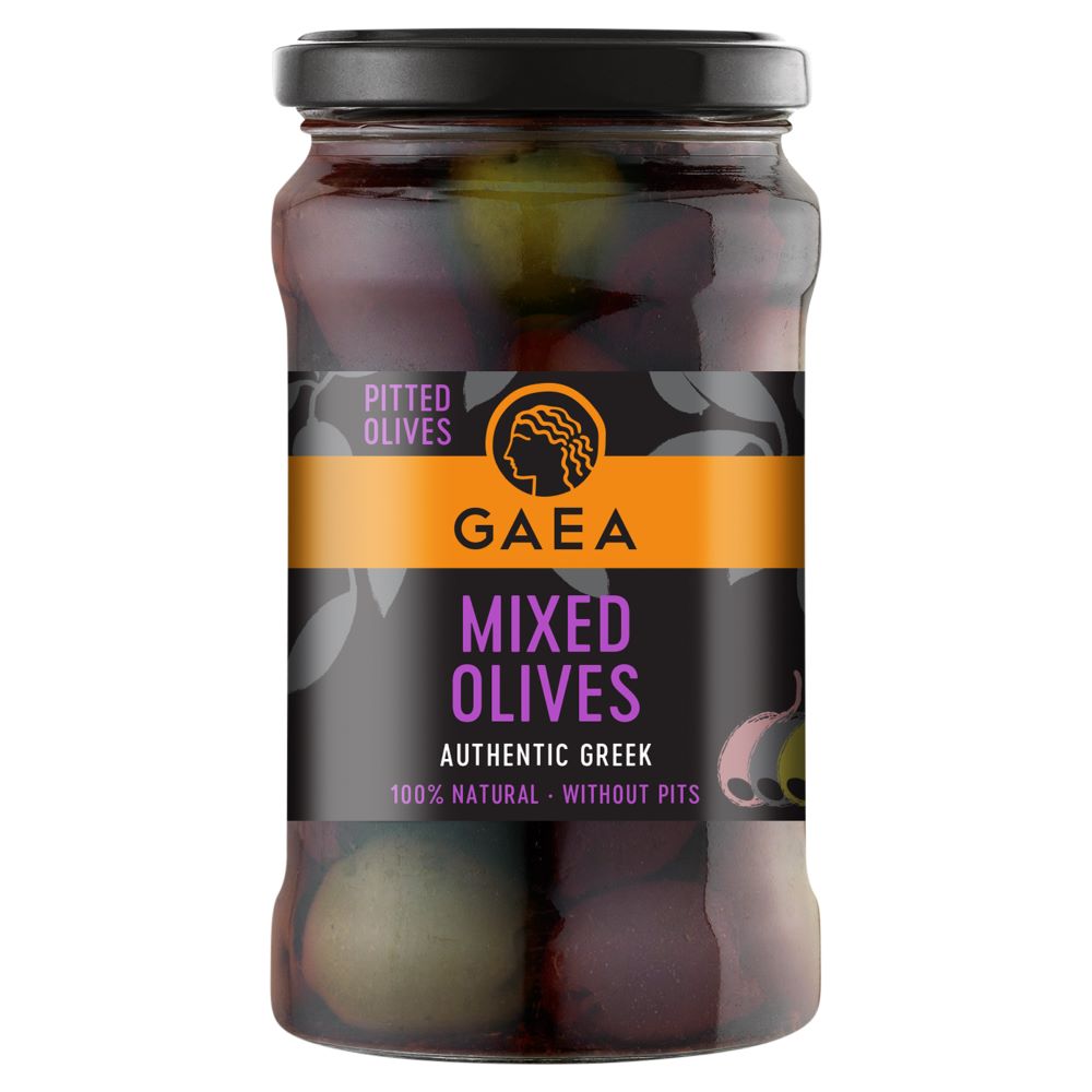 Gaea_Pitted Mixed Olives 290g-Pack of 2