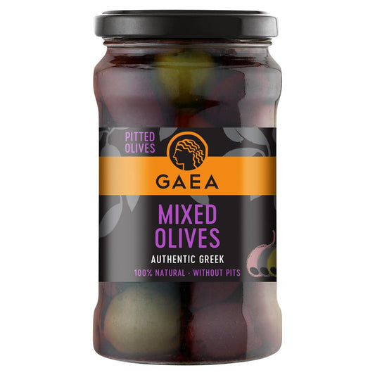 Gaea_Pitted Mixed Olives 290g-Pack of 2