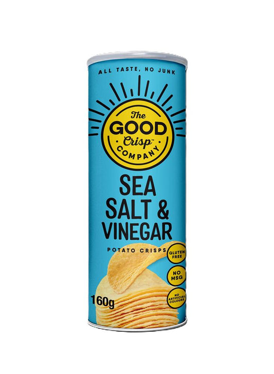 The Good Crisp Co_mpany Salt & Vinegar 160g-pack of 8