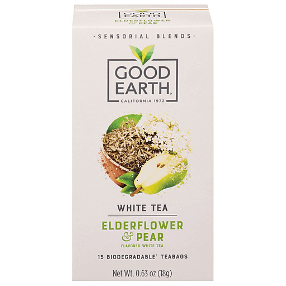 Good Earth_White Tea Elderflower and Pear t 15 teabags