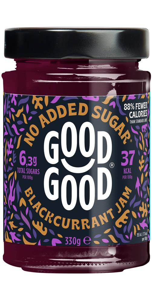 Good Good_Blackcurrant Jam 330g - No Added Sugar-pack of 6