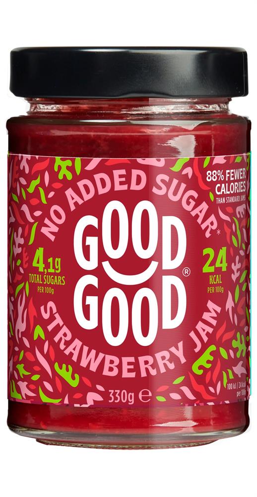 Good Good_Strawberry Jam 330g - No Added Sugar-pack of 6