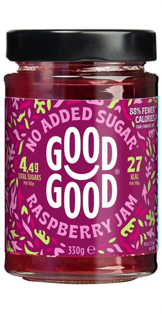 Good Good_Raspberry Jam 330g - No Added Sugar-pack of 6