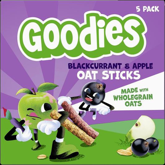 Goodies_Kids Snack Apple & Blackcurrant Oat Sticks Bar 23g