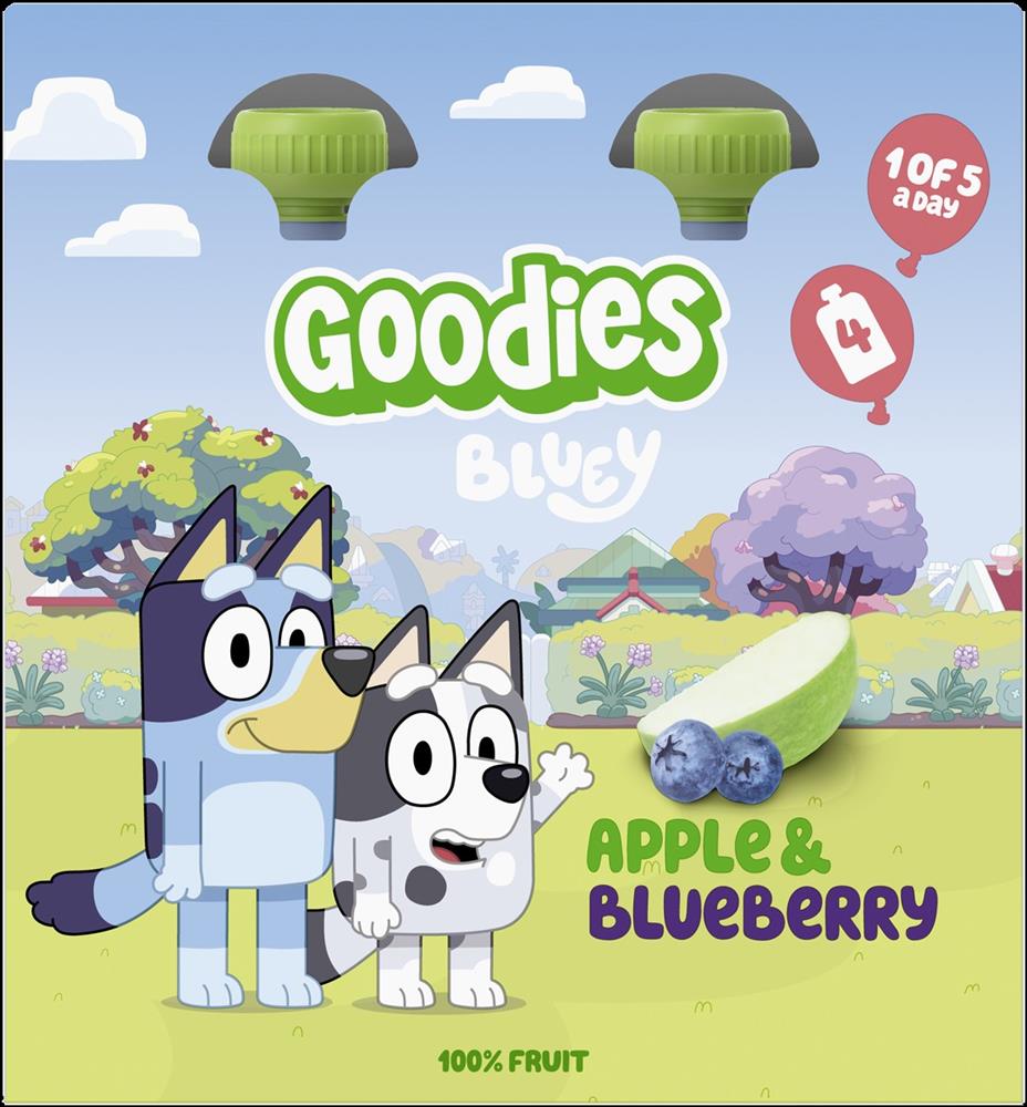 Goodies_Goodies Bluey KIDS Apple & Blueberry Pouch 4x100g