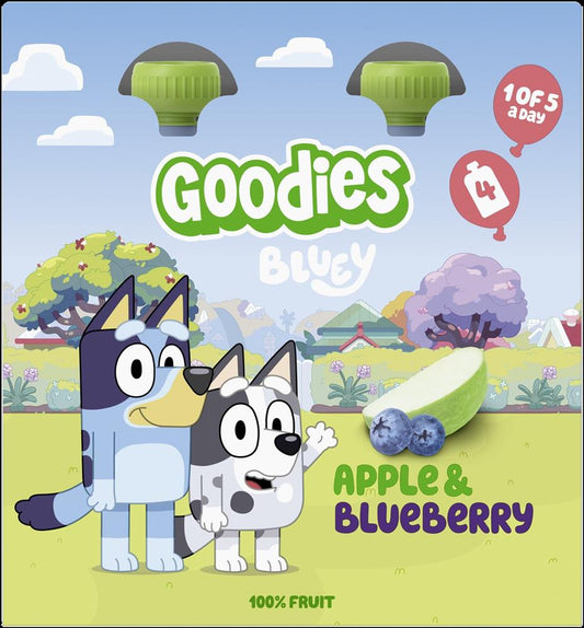 Goodies_Goodies Bluey KIDS Apple & Blueberry Pouch 4x100g