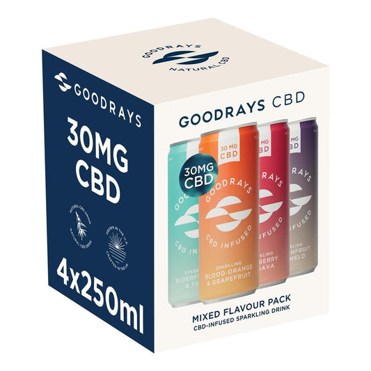 Goodrays_30mg CBD Drinks - 4 Flavour Mix Pack