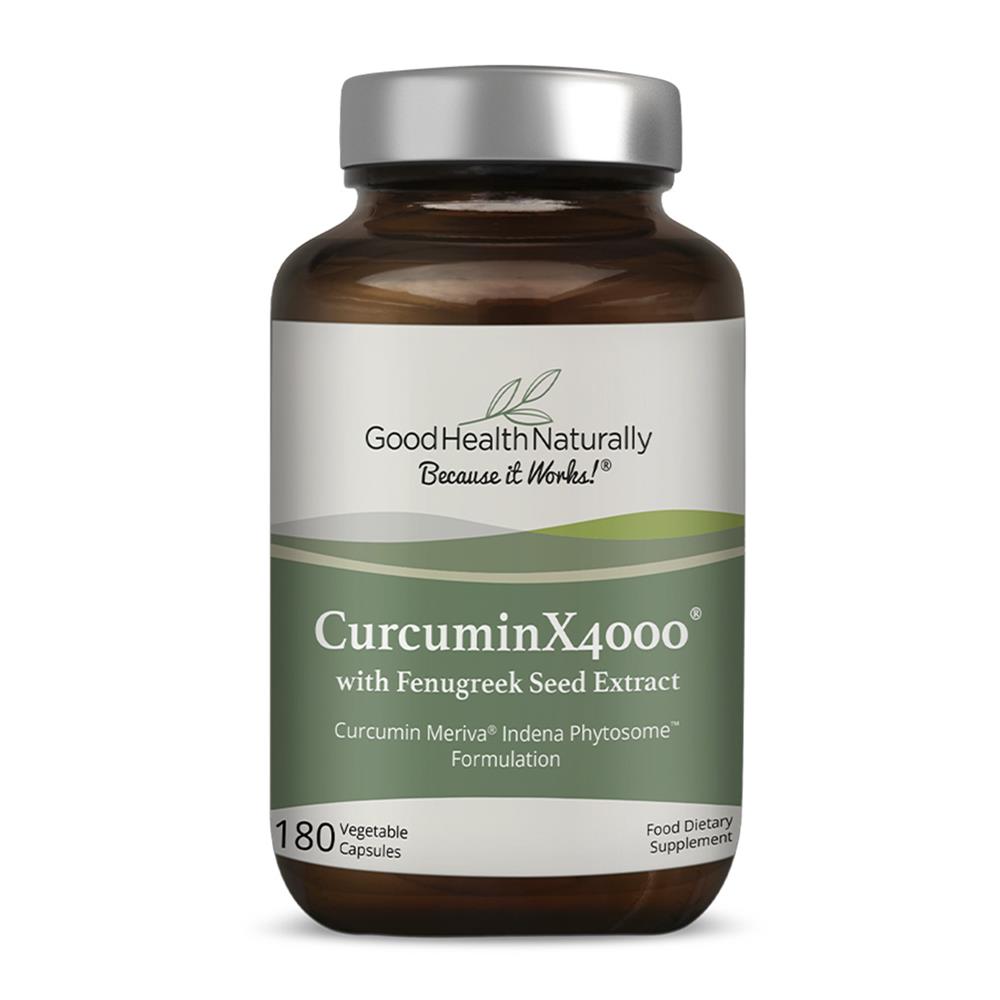 Good Health Naturally_Curcumin X4000 180 Caps with Fenugreek Seed Extract