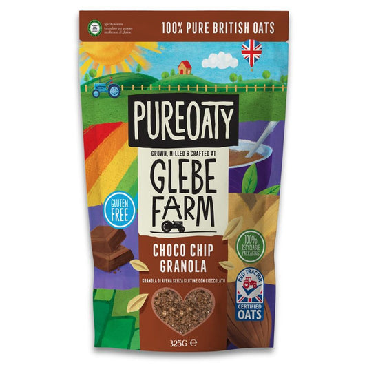 Glebe Farm_Gluten Free PureOaty Choco Chip Oat Granola 325g-pack of 3