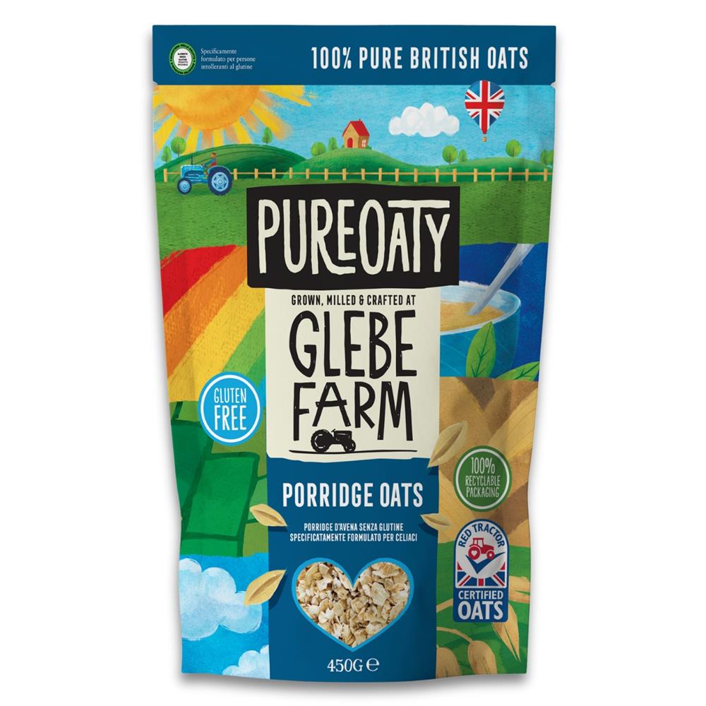 Glebe Farm_Gluten Free PureOaty Porridge Oats 450g-pack of 3
