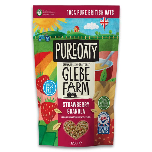 Glebe Farm_Gluten Free PureOaty Strawberry Granola 325g-pack of 3