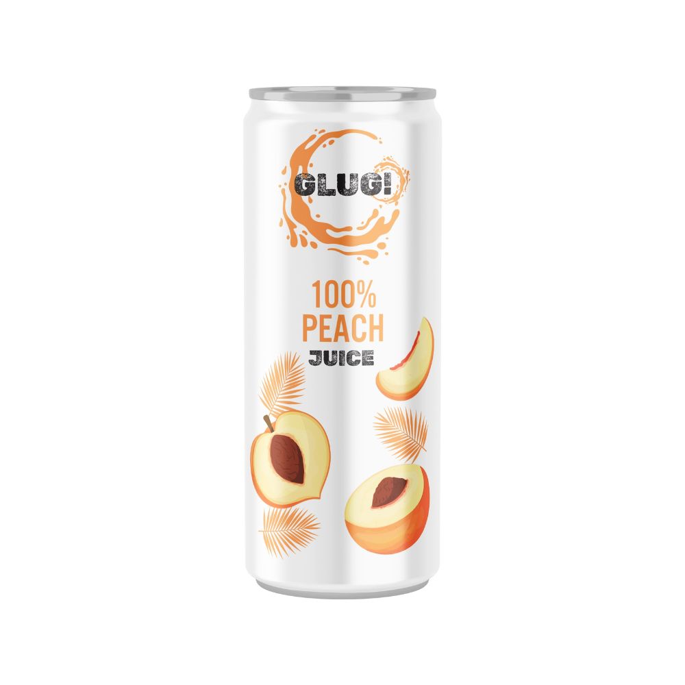 Glug_GLUG! 100% Peach Juice 320ml-pack of 6