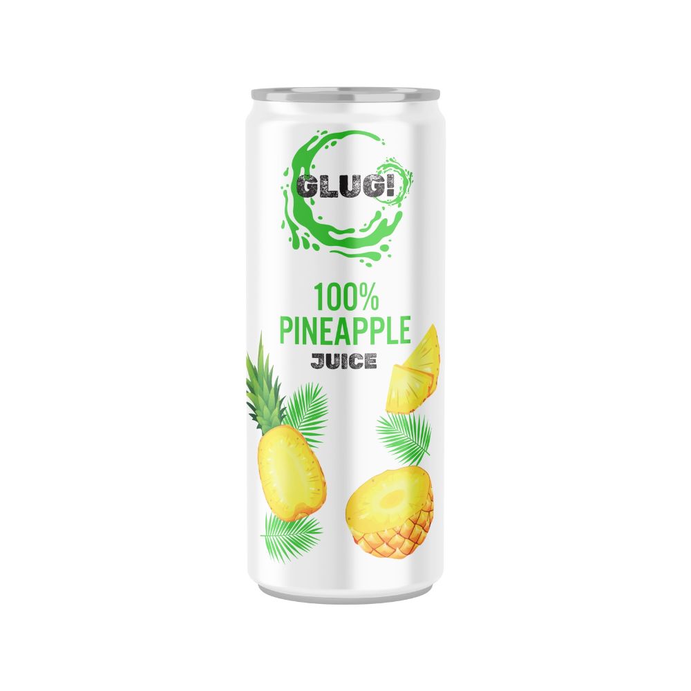 Glug_GLUG! 100% Pineapple Juice 320ml-pack of 6
