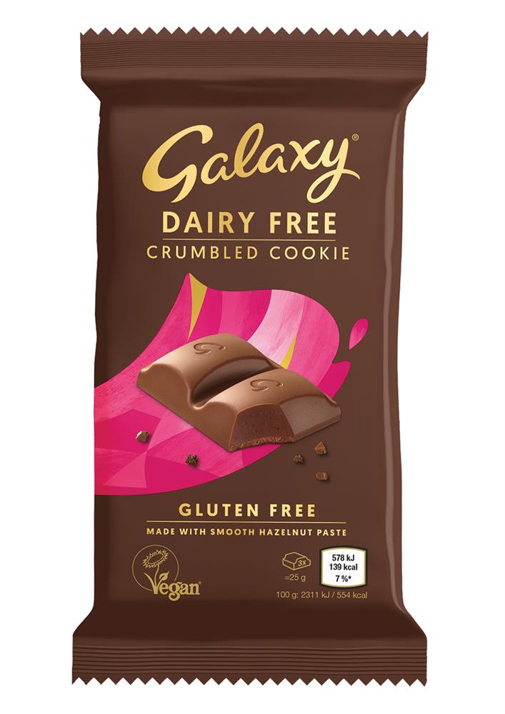 Galaxy Vegan_Galaxy Dairy Free Crumbled Cookie 100g-pack of 3