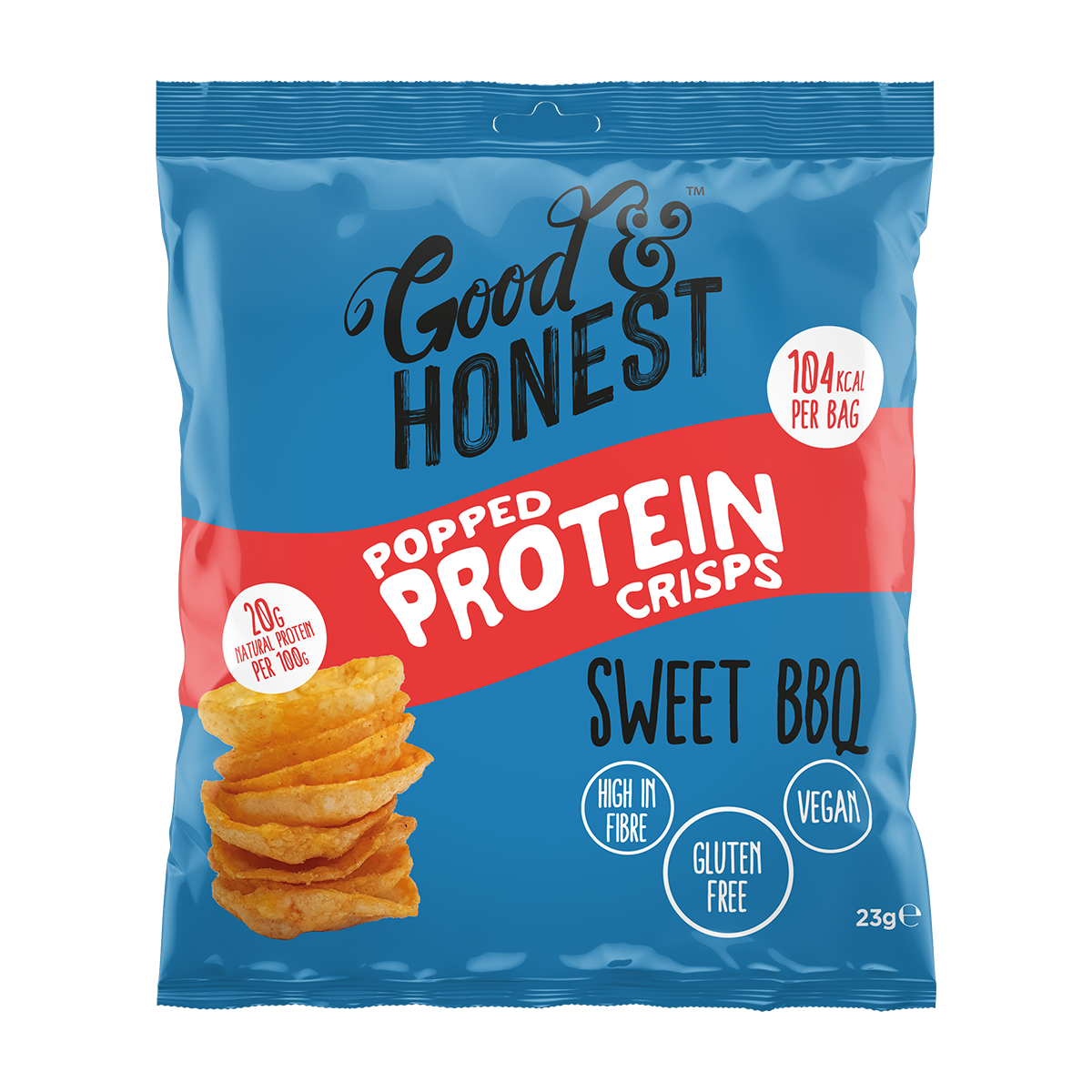 Good & Honest Popped Crisps 24x23g Sweet & Salty