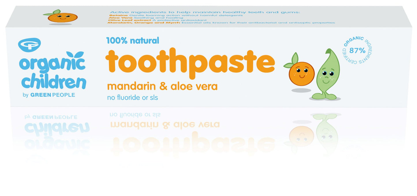 Green People_Organic Children Mandarin & Aloe Vera Toothpaste 50ml