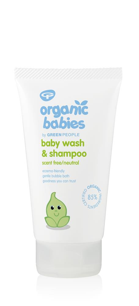 Green People_Organic Babies Baby Wash & Shampoo Scent Free 150ml