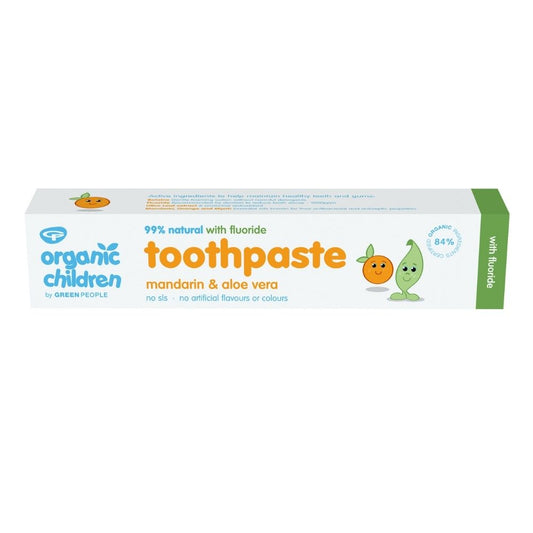 Green People_Organic Children Mandarin & Aloe Vera Toothpaste with Fluoride