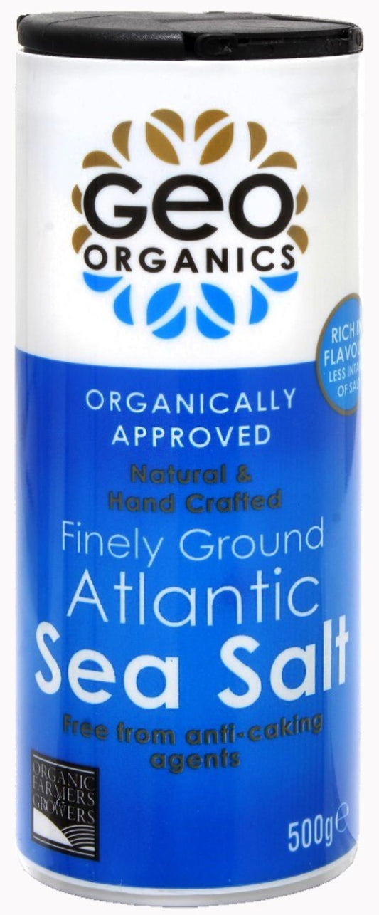 Georganics_Organically Approved Atlantic Sea Salt Shaker 500g-Pack of 2