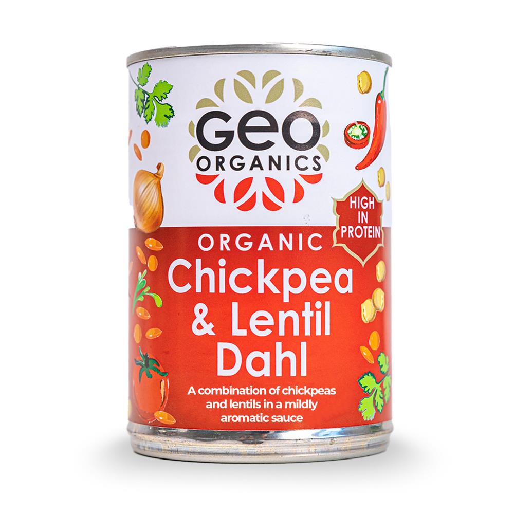 Georganics_Cans - Organic Chick Pea & Lentil Dahl 400g-Pack of 2