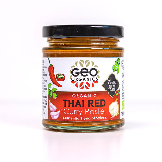 Georganics_Pastes - Organic Thai Red Curry Paste 180g-Pack of 2