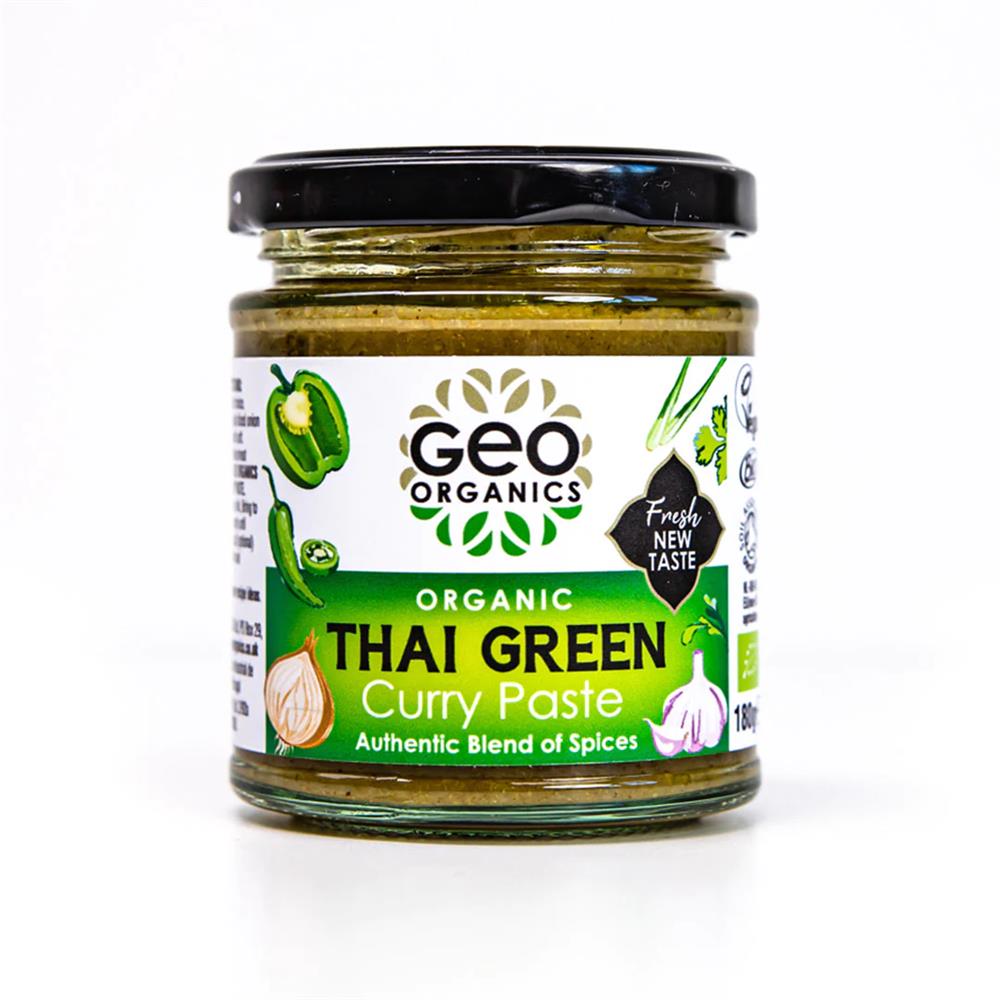 Georganics_Pastes - Organic Thai Green Curry Paste 180g-Pack of 2