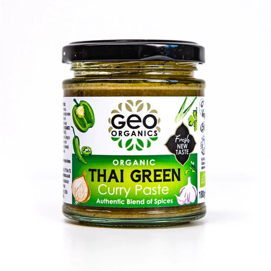 Georganics_Pastes - Organic Thai Green Curry Paste 180g-Pack of 2