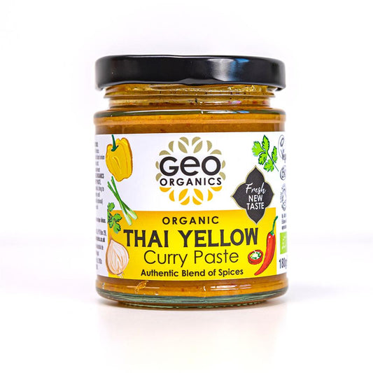 Georganics_Pastes - Organic Thai Yellow Curry Paste 180g-Pack of 2