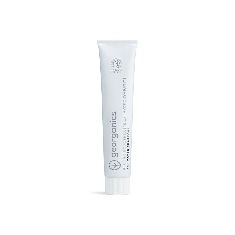 Georganics_Toothpaste with Hydroxyapatite - Charcoal - with Fluoride