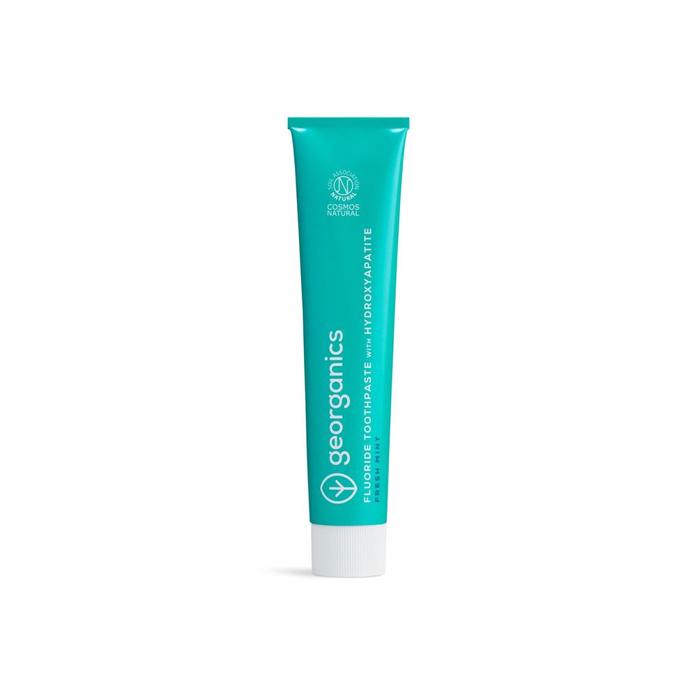 Georganics_Toothpaste with Hydroxyapatite - Fresh Mint - with fluoride