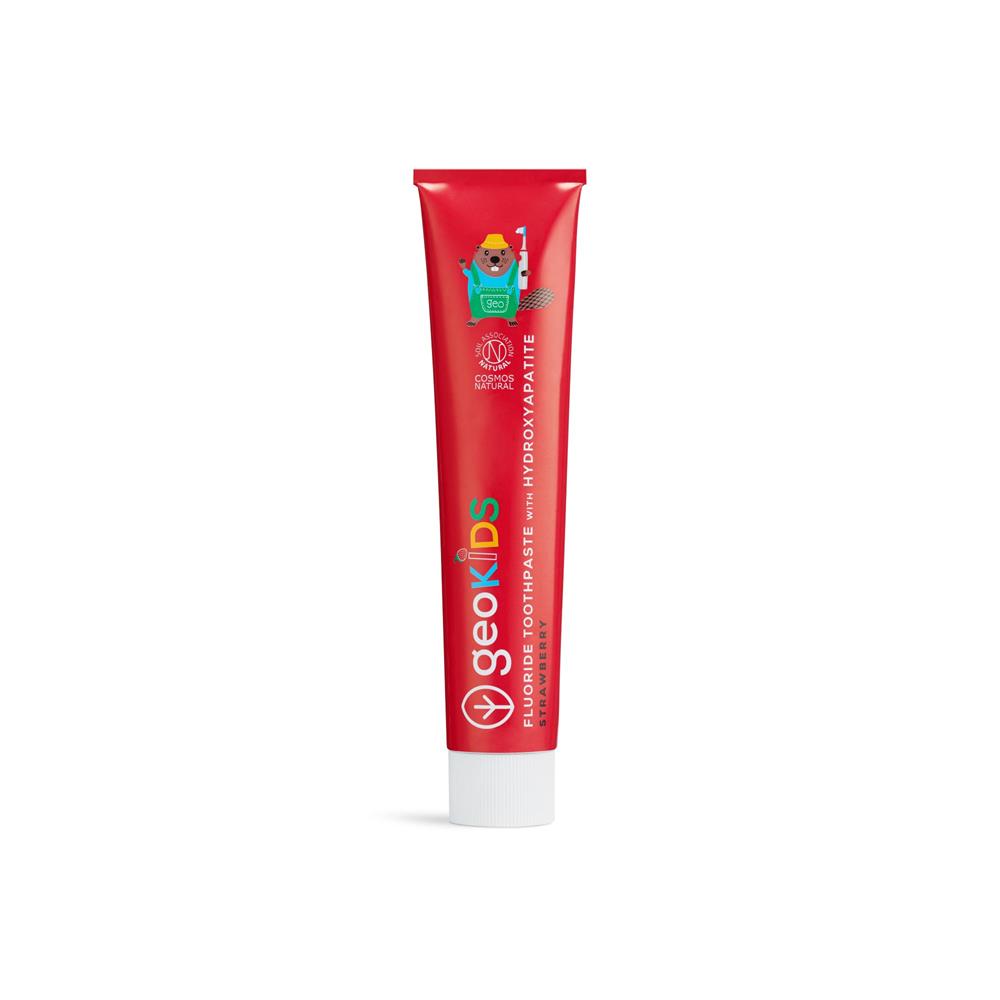 Georganics_Kids Toothpaste with Hydroxyapatite - Strawberry - with Fluoride