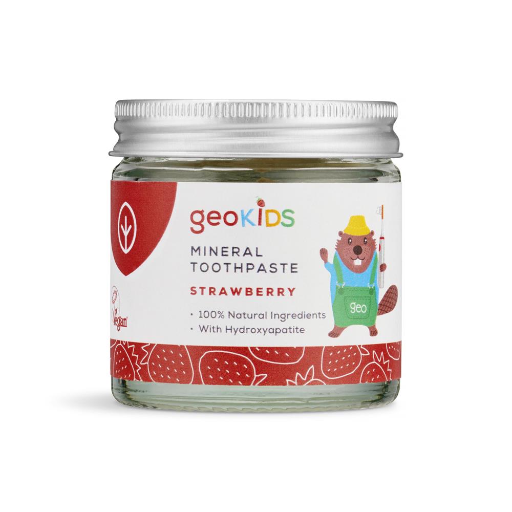 Geo Organics_Kids Fluoride Free Toothpaste with Hydroxyapatite - Strawberry