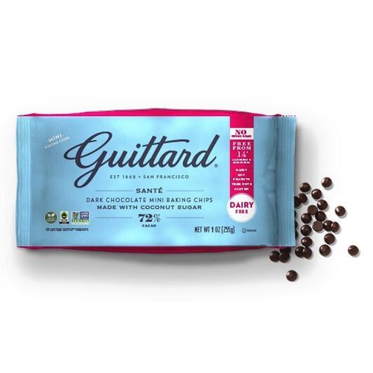 Guittard_72% Sante Dark Choc Chips with Coconut Sugar. 255g.