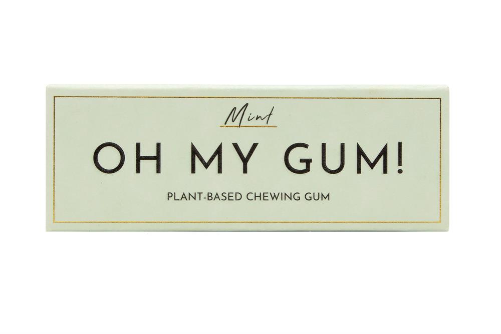 Oh My Gum_! Plant Based Mint Chewing Gum 19g-pack of 12