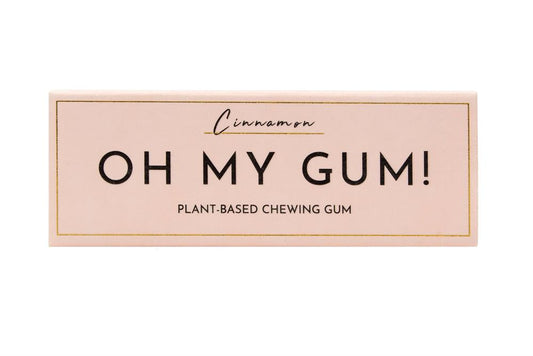 Oh My Gum_! Plant Based Cinnamon Chewing Gum 19g-pack of 12