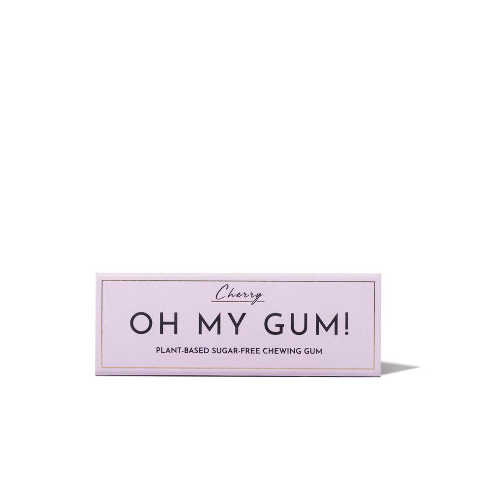 Oh My Gum_Chewing Gum in Natural Cherry Flavour 19g-pack of 12