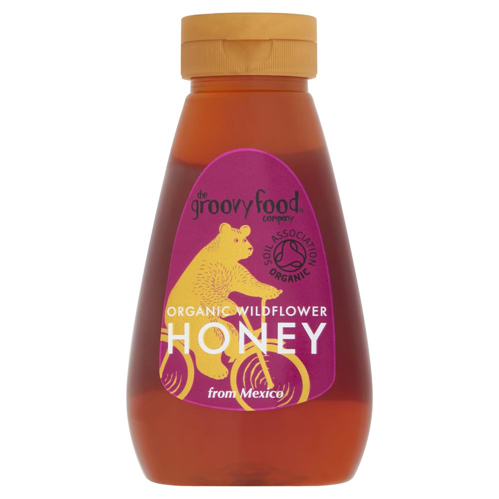 Groovy Food_Organic Squeezy Mexican Wildflower Honey 340g-pack of 2