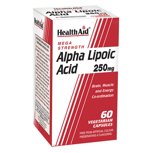 HealthAid_Alpha Lipoic Acid 250mg Vegicaps 60's