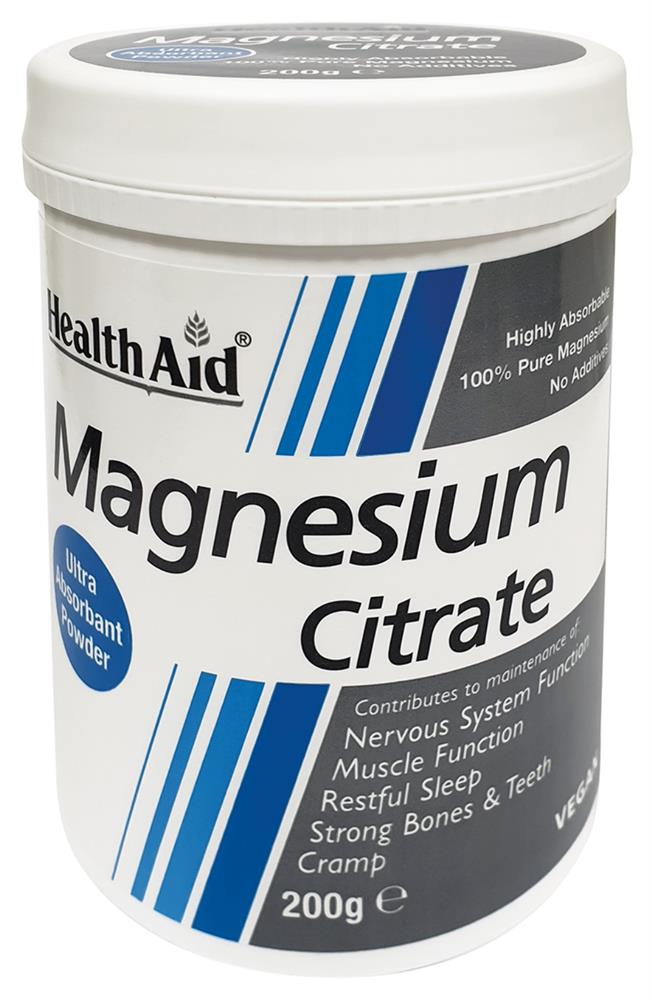 HealthAid_Magnesium Citrate Vegan 200g Powder